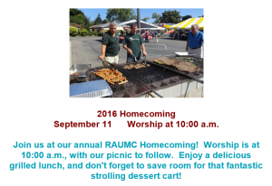 RAUMC Homecoming 2016